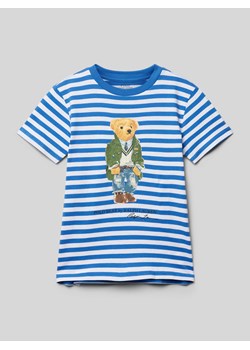 T-shirt z nadrukiem z logo ze sklepu Peek&Cloppenburg  w kategorii T-shirty chłopięce - zdjęcie 170273881
