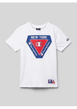 T-shirt z okrągłym dekoltem ze sklepu Peek&Cloppenburg  w kategorii T-shirty chłopięce - zdjęcie 170273904