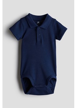H & M - Body z kołnierzykiem - Niebieski ze sklepu H&M w kategorii Odzież dla niemowląt - zdjęcie 170274211