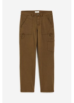 H & M - Spodnie utility z diagonalu - Zielony ze sklepu H&M w kategorii Spodnie damskie - zdjęcie 170274231
