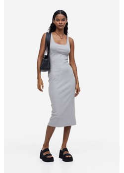 H & M - Sukienka bodycon w prążki - Szary ze sklepu H&M w kategorii Sukienki - zdjęcie 170274322