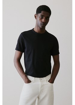 H & M - Bawełniany T-shirt Slim Fit - Czarny ze sklepu H&M w kategorii T-shirty męskie - zdjęcie 170274364