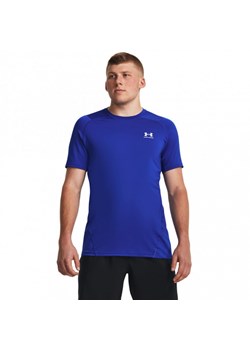 Męska koszulka treningowa Under Armour UA HG Armour Fitted SS - niebieska ze sklepu Sportstylestory.com w kategorii T-shirty męskie - zdjęcie 170278052