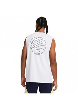 Męski top do koszykówki Under Armour Curry SLVS Tee - biały ze sklepu Sportstylestory.com w kategorii T-shirty męskie - zdjęcie 170278643