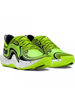 Buty do koszykówki uniseks Under Armour UA Spawn 6 - zielone ze sklepu Sportstylestory.com w kategorii Buty sportowe męskie - zdjęcie 170278811