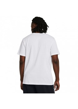 Męski t-shirt z nadrukiem Under Armour UA HW LC Logo Repeat SS - biały ze sklepu Sportstylestory.com w kategorii T-shirty męskie - zdjęcie 170279942