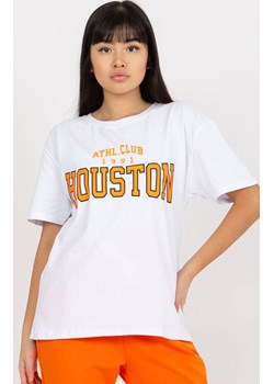 Biały t-shirt damski z nadrukiem EM-TS-527-1.26X, Kolor biały, Rozmiar one size, EX MODA ze sklepu Primodo w kategorii Bluzki damskie - zdjęcie 170280694