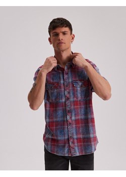 Koszula FANOS SH 242 Granat-Czerwony M ze sklepu Diverse w kategorii Koszule męskie - zdjęcie 170280874