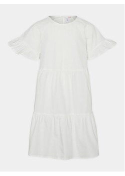 Vero Moda Girl Sukienka 10287423 Biały Regular Fit ze sklepu MODIVO w kategorii Sukienki dziewczęce - zdjęcie 170283022