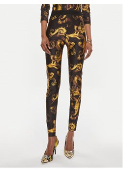 Versace Jeans Couture Legginsy 76HAC101 Czarny Skinny Fit ze sklepu MODIVO w kategorii Spodnie damskie - zdjęcie 170283171