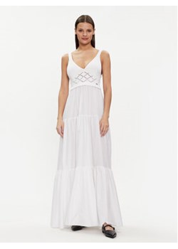 Liu Jo Sukienka letnia MA4070 MA23A Biały Regular Fit ze sklepu MODIVO w kategorii Sukienki - zdjęcie 170283461