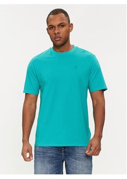 Guess T-Shirt F3GI00 K8HM0 Turkusowy Regular Fit ze sklepu MODIVO w kategorii T-shirty męskie - zdjęcie 170283610