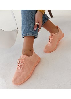 Różowe materiałowe sneakersy Erminio ze sklepu gemre w kategorii Buty sportowe damskie - zdjęcie 170283951