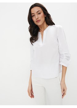 Mohito - Bawełniana bluzka - biały ze sklepu Mohito w kategorii Bluzki damskie - zdjęcie 170287632