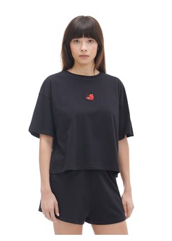 Cropp - Czarna piżama dwuczęściowa Hot Stuff - czarny ze sklepu Cropp w kategorii Piżamy damskie - zdjęcie 170287710