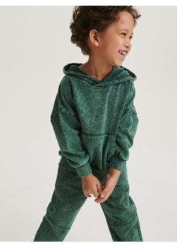 Reserved - Bluza oversize z efektem sprania - ciemny turkus ze sklepu Reserved w kategorii Bluzy chłopięce - zdjęcie 170288150