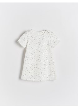 Reserved - Sukienka z cekinami - złamana biel ze sklepu Reserved w kategorii Sukienki dziewczęce - zdjęcie 170288351