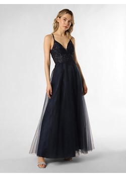 Luxuar Fashion Damska sukienka wieczorowa Kobiety Sztuczne włókno granatowy jednolity ze sklepu vangraaf w kategorii Sukienki - zdjęcie 170288590