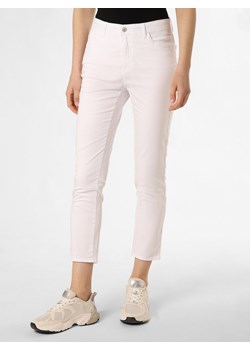 BRAX Spodnie - Mary S Kobiety Bawełna biały jednolity ze sklepu vangraaf w kategorii Spodnie damskie - zdjęcie 170288604