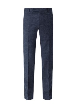 Spodnie do garnituru o kroju slim fit z dodatkiem lnu ze sklepu Peek&Cloppenburg  w kategorii Spodnie męskie - zdjęcie 170289183