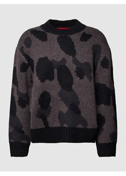 Sweter z dzianiny ze wzorem na całej powierzchni ‘Sattiner’ ze sklepu Peek&Cloppenburg  w kategorii Swetry męskie - zdjęcie 170289723