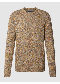 Sweter z dzianiny z prążkowanymi wykończeniami ze sklepu Peek&Cloppenburg  w kategorii Swetry męskie - zdjęcie 170289874