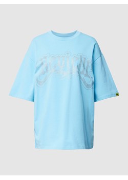 T-shirt o kroju oversized z kamieniami stras BLING ze sklepu Peek&Cloppenburg  w kategorii Bluzki damskie - zdjęcie 170290232