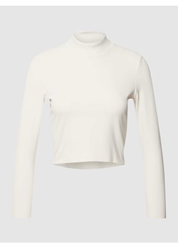 Bluzka krótka z długim rękawem i stójką ze sklepu Peek&Cloppenburg  w kategorii Bluzki damskie - zdjęcie 170290600