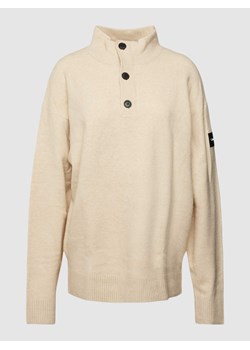Sweter z dzianiny ze stójką ze sklepu Peek&Cloppenburg  w kategorii Swetry męskie - zdjęcie 170290601