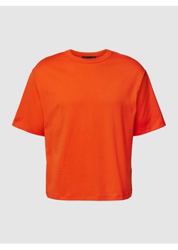 T-shirt z nadrukiem z logo model ‘ARETA’ ze sklepu Peek&Cloppenburg  w kategorii Bluzki damskie - zdjęcie 170291060