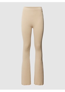 Spodnie materiałowe z efektem prążkowania ze sklepu Peek&Cloppenburg  w kategorii Spodnie damskie - zdjęcie 170291373