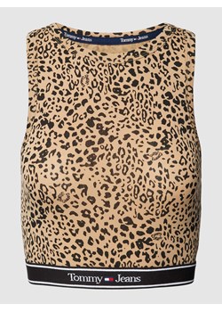 Krótki top ze zwierzęcym nadrukiem ze sklepu Peek&Cloppenburg  w kategorii Bluzki damskie - zdjęcie 170291674