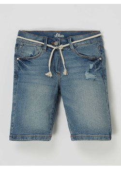 Szorty jeansowe o kroju Slim Fit z dodatkiem streczu ze sklepu Peek&Cloppenburg  w kategorii Spodenki dziewczęce - zdjęcie 170292470