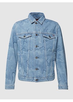 Kurtka jeansowa ze wzorem na całej powierzchni model ‘HUGO 078’ ze sklepu Peek&Cloppenburg  w kategorii Kurtki męskie - zdjęcie 170292591
