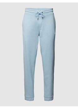 Spodnie dresowe z nadrukiem z logo model ‘Lamont’ ze sklepu Peek&Cloppenburg  w kategorii Spodnie damskie - zdjęcie 170292754
