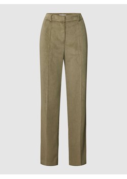 Spodnie sztruksowe z zapięciem na haftkę ze sklepu Peek&Cloppenburg  w kategorii Spodnie damskie - zdjęcie 170292840