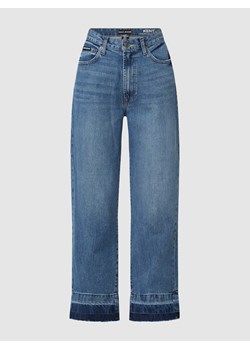 Jeansy z wysokim stanem o kroju straight fit z bawełny model ‘Kent’ ze sklepu Peek&Cloppenburg  w kategorii Jeansy damskie - zdjęcie 170292983