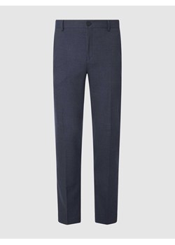 Spodnie do garnituru o kroju slim fit z fakturowanym wzorem model ‘MYLOLOGAN’ ze sklepu Peek&Cloppenburg  w kategorii Spodnie męskie - zdjęcie 170293400