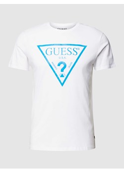 T-shirt z nadrukiem z napisem model ‘REFLECTIVE LOGO’ ze sklepu Peek&Cloppenburg  w kategorii T-shirty męskie - zdjęcie 170294160