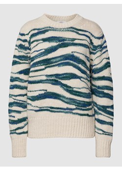 Sweter z dzianiny z okrągłym dekoltem ze sklepu Peek&Cloppenburg  w kategorii Swetry damskie - zdjęcie 170294594