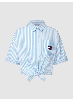 Bluzka koszulowa z naszywką z logo model ‘Front’ ze sklepu Peek&Cloppenburg  w kategorii Koszule damskie - zdjęcie 170294720