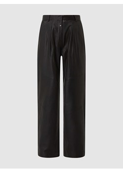 Spodnie skórzane z wpuszczanymi kieszeniami model ‘Elsa’ ze sklepu Peek&Cloppenburg  w kategorii Spodnie damskie - zdjęcie 170295142