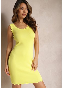 Żółta Sukienka Ismathe ze sklepu Renee odzież w kategorii Sukienki - zdjęcie 170301470