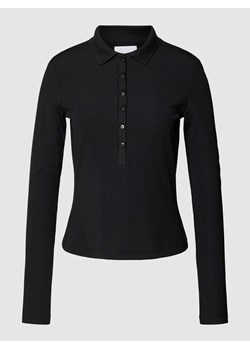 Bluzka z długim rękawem z kołnierzykiem polo ze sklepu Peek&Cloppenburg  w kategorii Bluzki damskie - zdjęcie 170301534