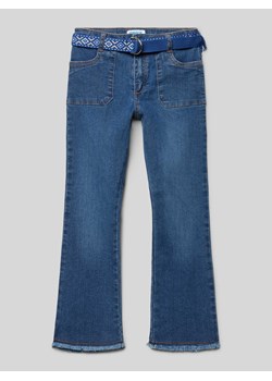 Jeansy o rozkloszowanym kroju z paskiem ze sklepu Peek&Cloppenburg  w kategorii Spodnie dziewczęce - zdjęcie 170301540