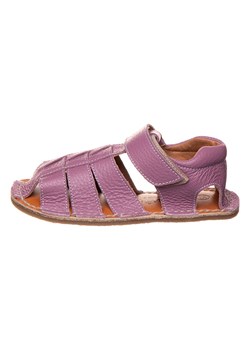 lamino Skórzane sandały w kolorze fioletowym do chodzenia na boso ze sklepu Limango Polska w kategorii Sandały dziecięce - zdjęcie 170303394