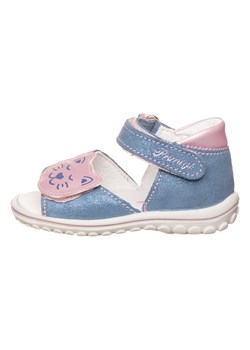 Primigi Skórzane sandały w kolorze niebiesko-jasnoróżowym ze sklepu Limango Polska w kategorii Sandały dziecięce - zdjęcie 170303692