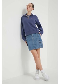 Vans spódnica jeansowa kolor niebieski mini prosta ze sklepu ANSWEAR.com w kategorii Spódnice - zdjęcie 170305532
