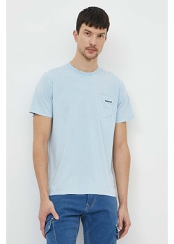 Bomboogie t-shirt bawełniany męski kolor niebieski gładki TM8554TJIS4 ze sklepu ANSWEAR.com w kategorii T-shirty męskie - zdjęcie 170305841