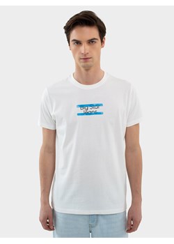 Koszulka męska z nadrukiem biała Relef 100 ze sklepu Big Star w kategorii T-shirty męskie - zdjęcie 170306892